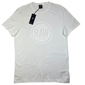 G-Star Raw Graphic Straight Short Sleeve T-Shirt White - Size M